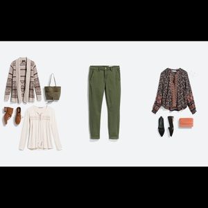 Callie Cuffed Skinny Pant Olive Size 8